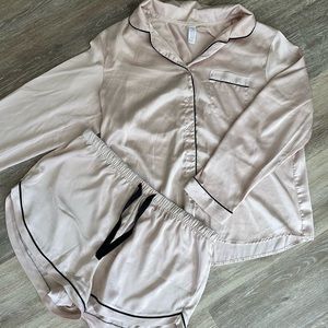 Satin Pajama Set, worn once for wedding